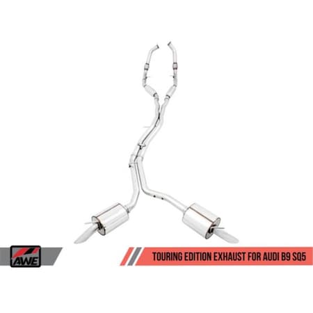 Superjock Resonated Touring Edition Cat-Back Exhaust for Audi B9 SQ5 SU3850725